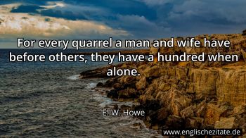 Englisches Zitat von E. W. Howe als Bild