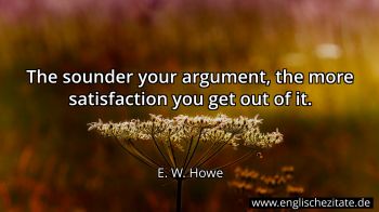 Englisches Zitat von E. W. Howe als Bild