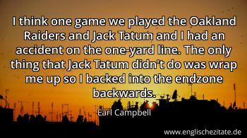 Englisches Zitat von Earl Campbell als Bild
