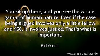Englisches Zitat von Earl Warren als Bild