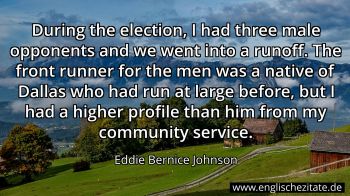 Englisches Zitat von Eddie Bernice Johnson als Bild