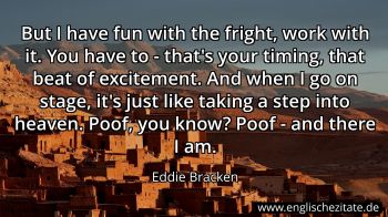 Englisches Zitat von Eddie Bracken als Bild