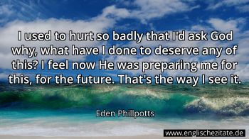 Englisches Zitat von Eden Phillpotts als Bild