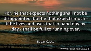 Englisches Zitat von Edgar Cayce als Bild