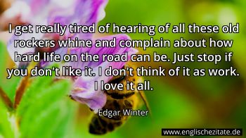 Englisches Zitat von Edgar Winter als Bild