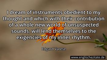 Englisches Zitat von Edgard Varese als Bild