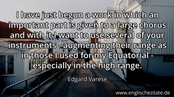Englisches Zitat von Edgard Varese als Bild