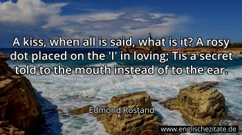 Englisches Zitat von Edmond Rostand als Bild
