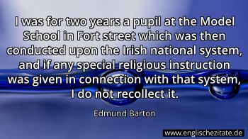 Englisches Zitat von Edmund Barton als Bild