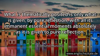 Englisches Zitat von Edmund Husserl als Bild