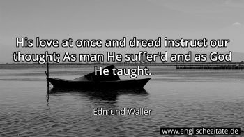 Englisches Zitat von Edmund Waller als Bild