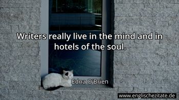 Englisches Zitat von Edna O'Brien als Bild