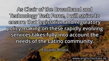 Englisches Zitat von Eduardo Bhatia als Bild