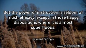 Englisches Zitat von Edward Gibbon als Bild