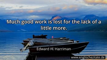Englisches Zitat von Edward H. Harriman als Bild
