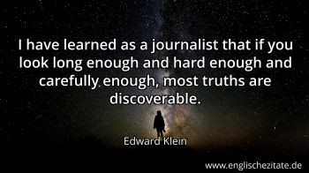 Englisches Zitat von Edward Klein als Bild