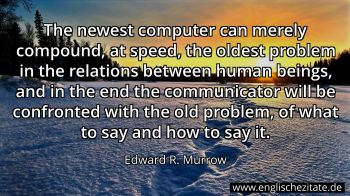 Englisches Zitat von Edward R. Murrow als Bild