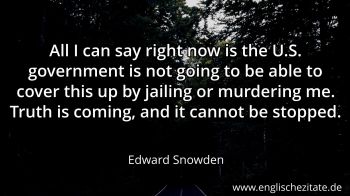 Englisches Zitat von Edward Snowden als Bild