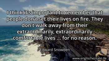 Englisches Zitat von Edward Snowden als Bild
