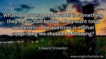 Englisches Zitat von Edward Snowden als Bild