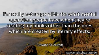 Englisches Zitat von Edward St Aubyn als Bild