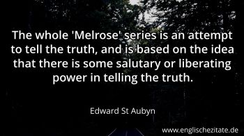 Englisches Zitat von Edward St Aubyn als Bild