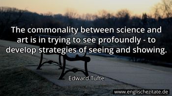 Englisches Zitat von Edward Tufte als Bild