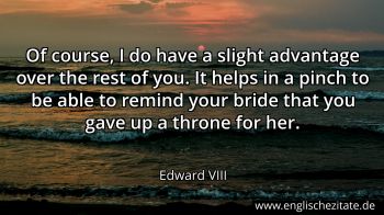 Englisches Zitat von Edward VIII als Bild