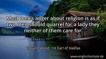Englisches Zitat von Edward Wood, 1st Earl of Halifax als Bild