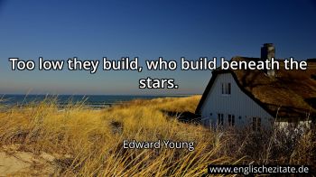 Englisches Zitat von Edward Young als Bild