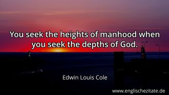 Englisches Zitat von Edwin Louis Cole als Bild