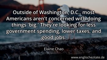 Englisches Zitat von Elaine Chao als Bild