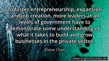 Englisches Zitat von Elaine Chao als Bild