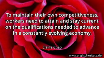 Englisches Zitat von Elaine Chao als Bild