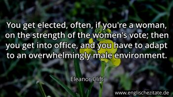 Englisches Zitat von Eleanor Clift als Bild
