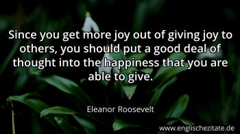 Englisches Zitat von Eleanor Roosevelt als Bild