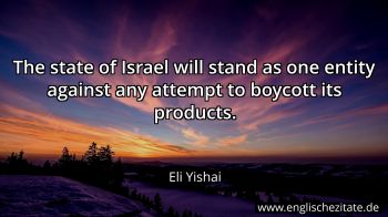 Englisches Zitat von Eli Yishai als Bild