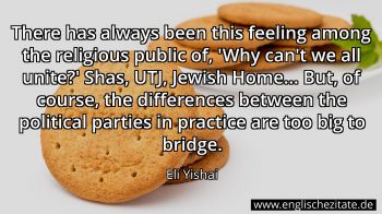 Englisches Zitat von Eli Yishai als Bild