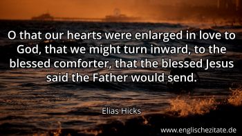 Englisches Zitat von Elias Hicks als Bild