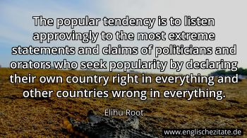 Englisches Zitat von Elihu Root als Bild