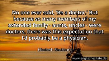 Englisches Zitat von Elizabeth Blackburn als Bild