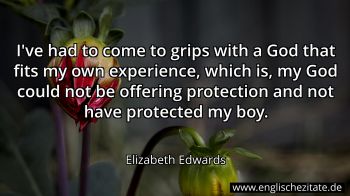 Englisches Zitat von Elizabeth Edwards als Bild