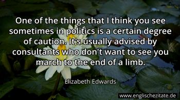 Englisches Zitat von Elizabeth Edwards als Bild