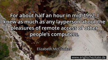 Englisches Zitat von Elizabeth McCracken als Bild
