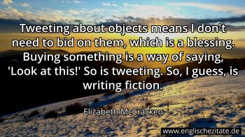 Englisches Zitat von Elizabeth McCracken als Bild