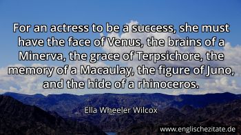 Englisches Zitat von Ella Wheeler Wilcox als Bild