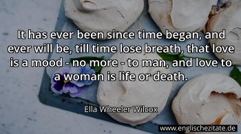 Englisches Zitat von Ella Wheeler Wilcox als Bild