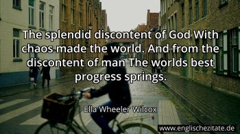 Englisches Zitat von Ella Wheeler Wilcox als Bild