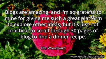 Englisches Zitat von Ella Woodward als Bild