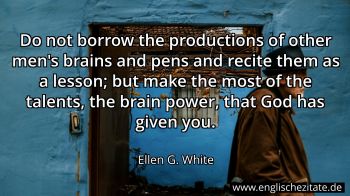 Englisches Zitat von Ellen G. White als Bild